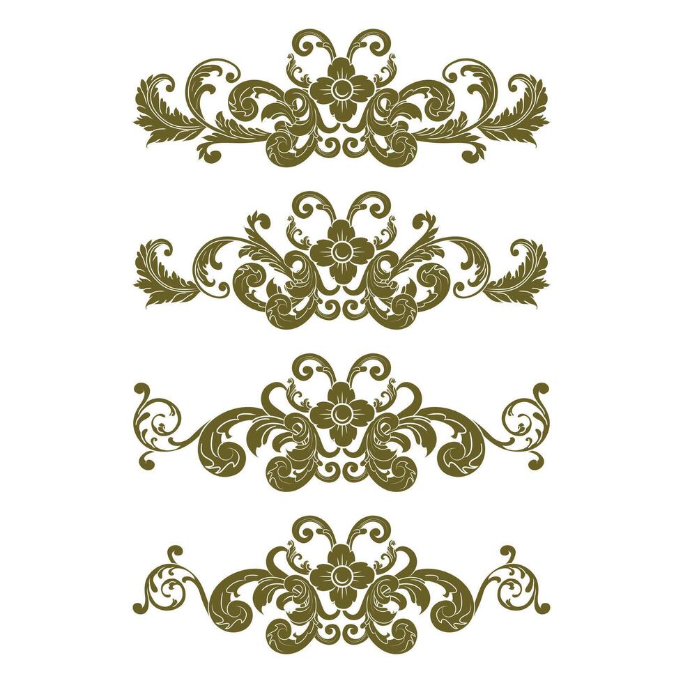 Classic Vitage Wedding Ornaments Frames Separator Elements Classic Vintage Wedding Invitation Hand Drawn vector