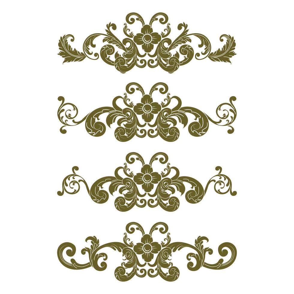 Classic Vitage Wedding Ornaments Frames Separator Elements Classic Vintage Wedding Invitation Hand Drawn vector