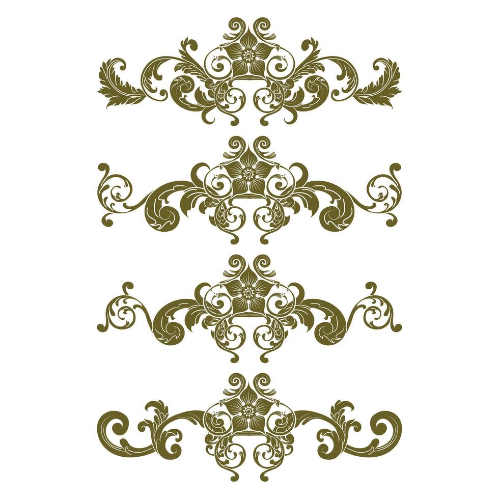 Classic Vitage Wedding Ornaments Frames Separator Elements Classic Vintage Wedding Invitation Hand Drawn vector