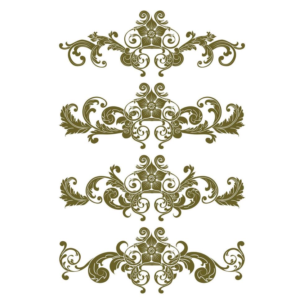 Classic Vitage Wedding Ornaments Frames Separator Elements Classic Vintage Wedding Invitation Hand Drawn vector