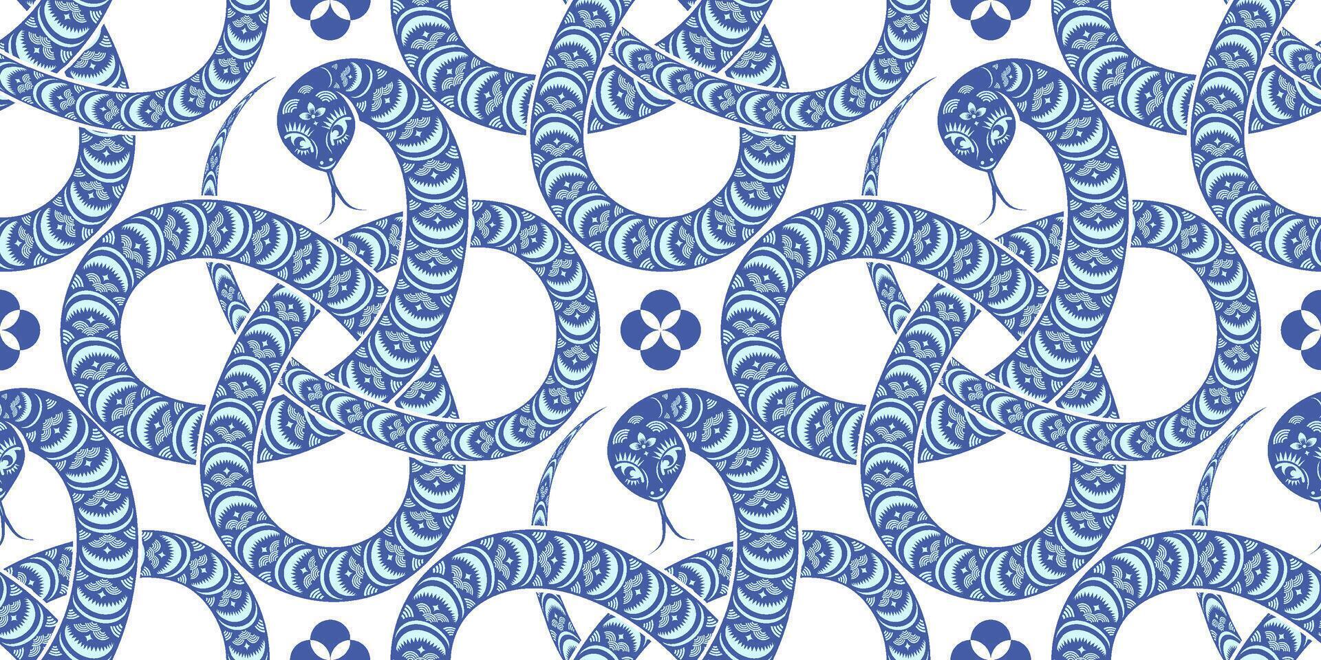 Seamless pattern happy chinese new year 2025 vector