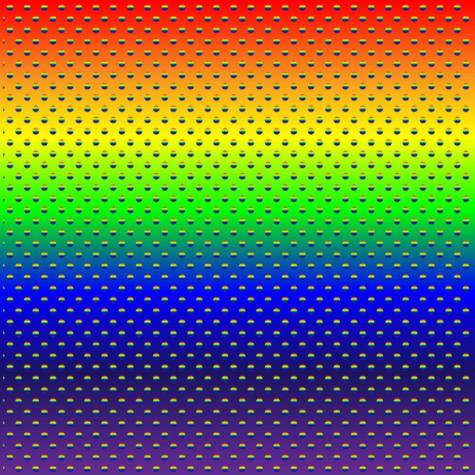 Multicolored rainbow background with abstract pattern of small dots vector