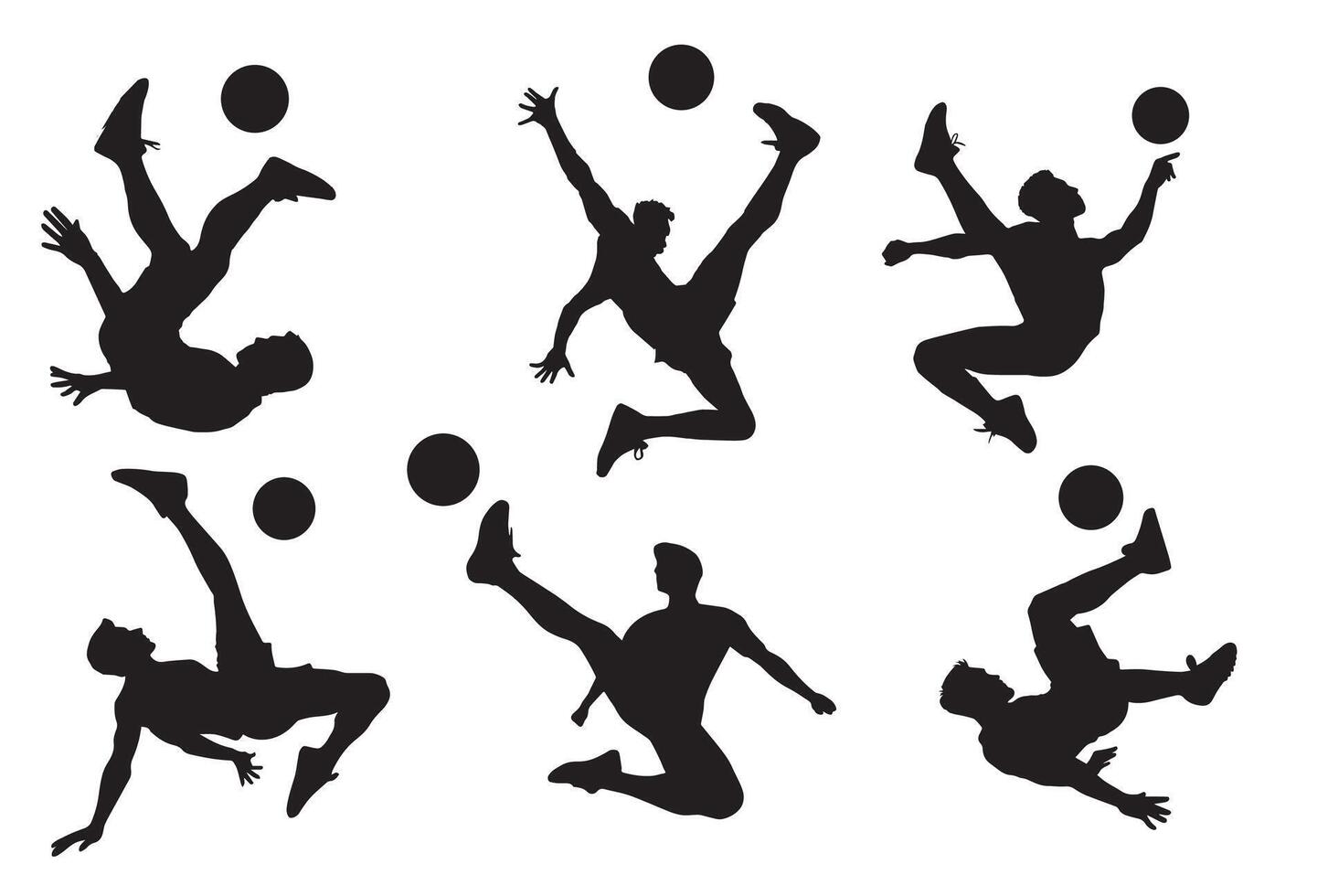 Teqball player. Symbol and icon illustration. vector