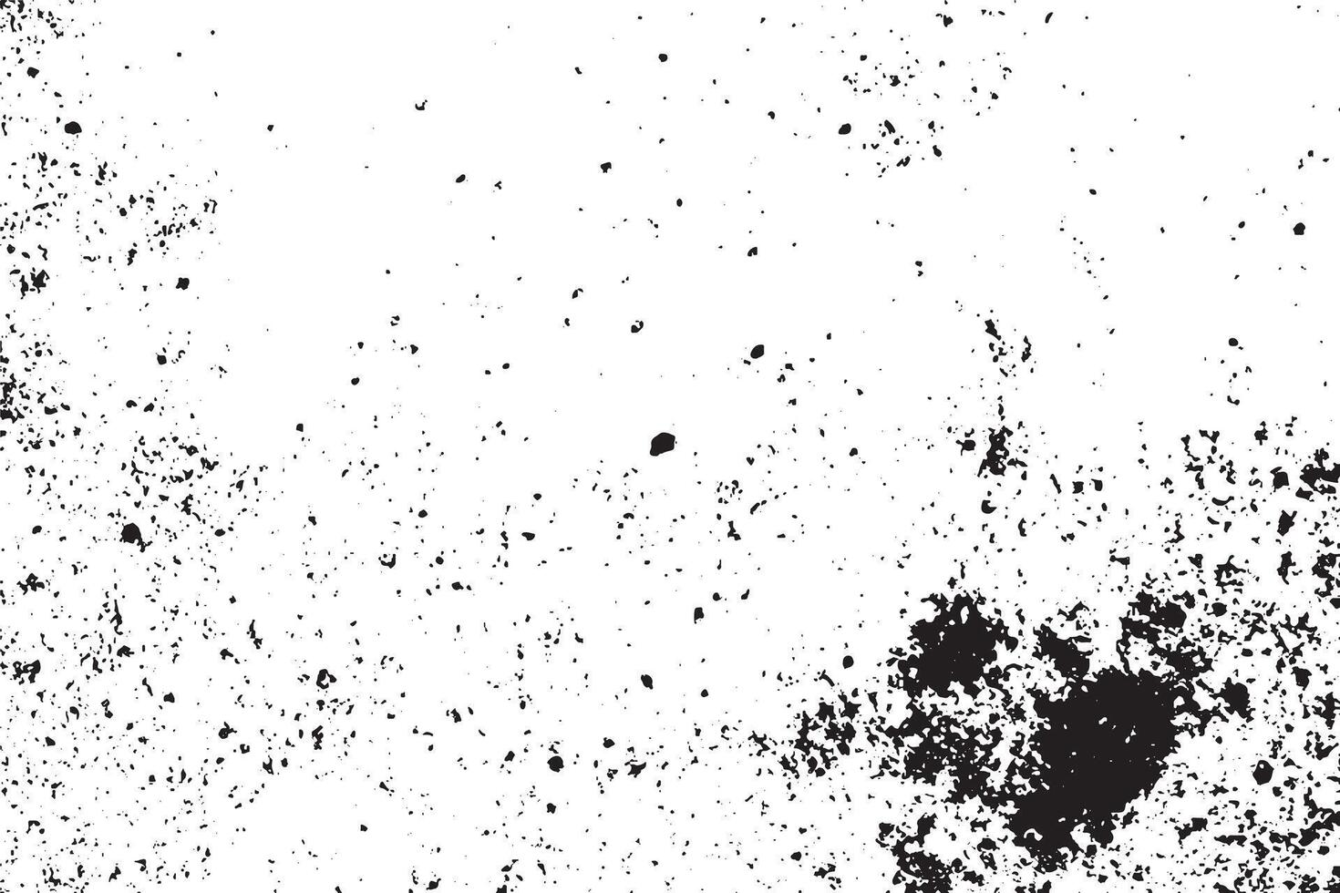 black grunge gritty monochrome rough weathered wall texture on white background, image for background texture vector