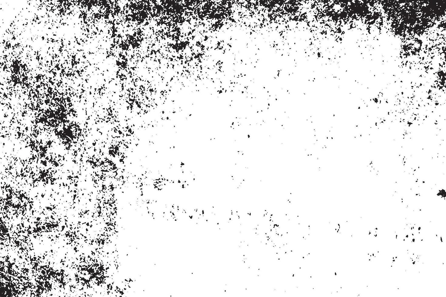 black grunge gritty monochrome rough weathered wall texture on white background, image for background texture vector