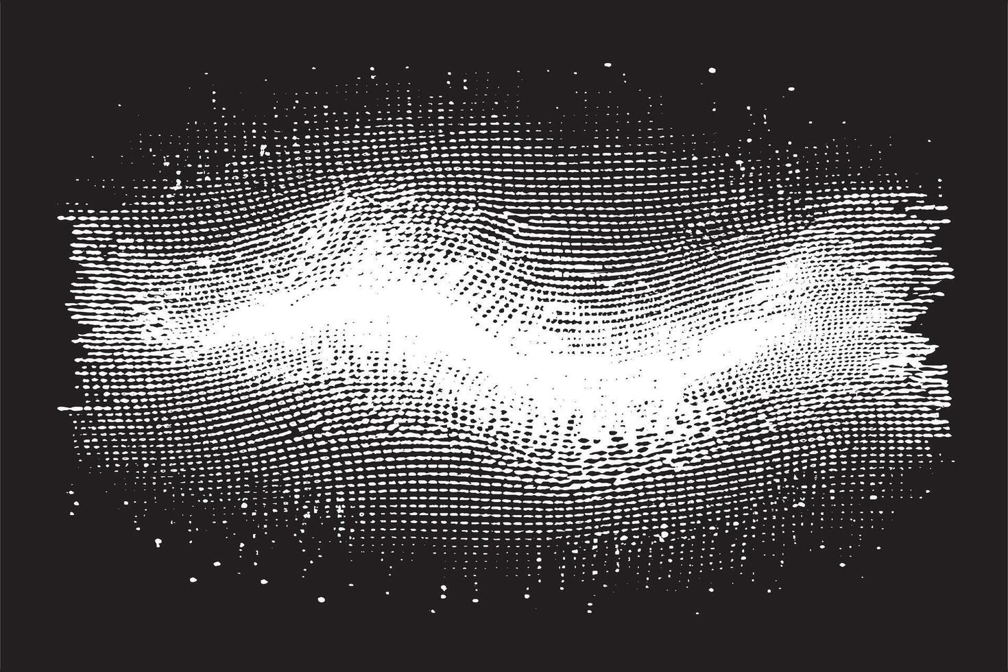 Abstract Wave Halftone Monochrome Texture - Black and White Design for Badges and Posters vector