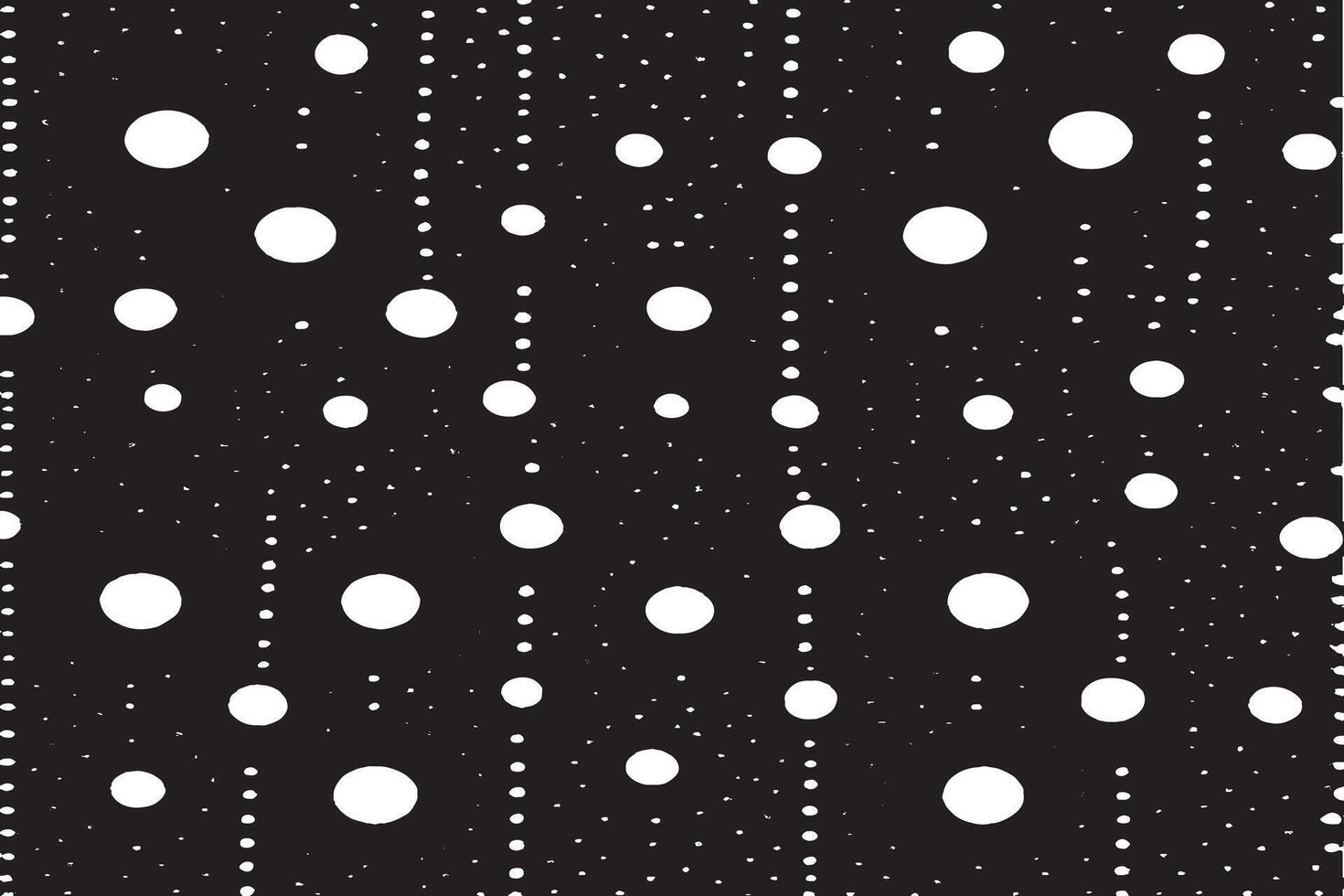 Linear Halftone Pattern with Circles and Speckles - Polka Dot Background vector