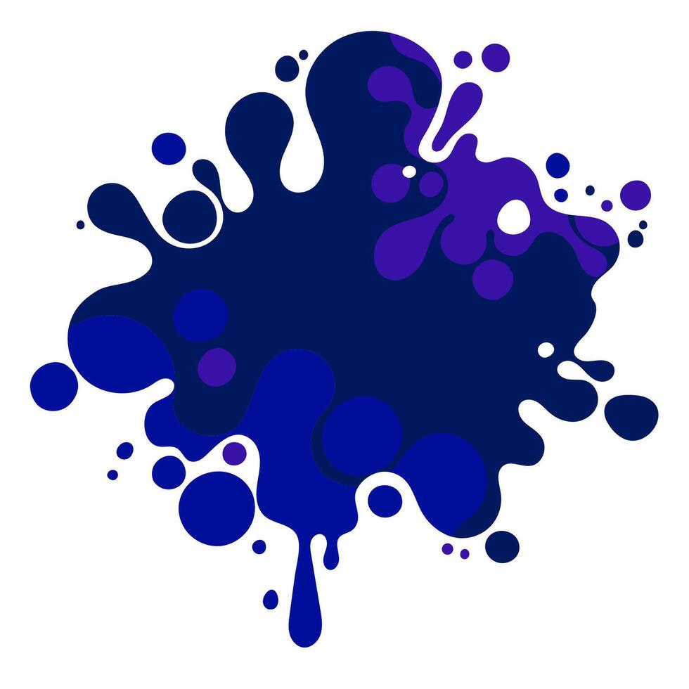 abstract complex shape, fluid blotch spot image as template for background. Dynamical colored rounded backdrop. vector