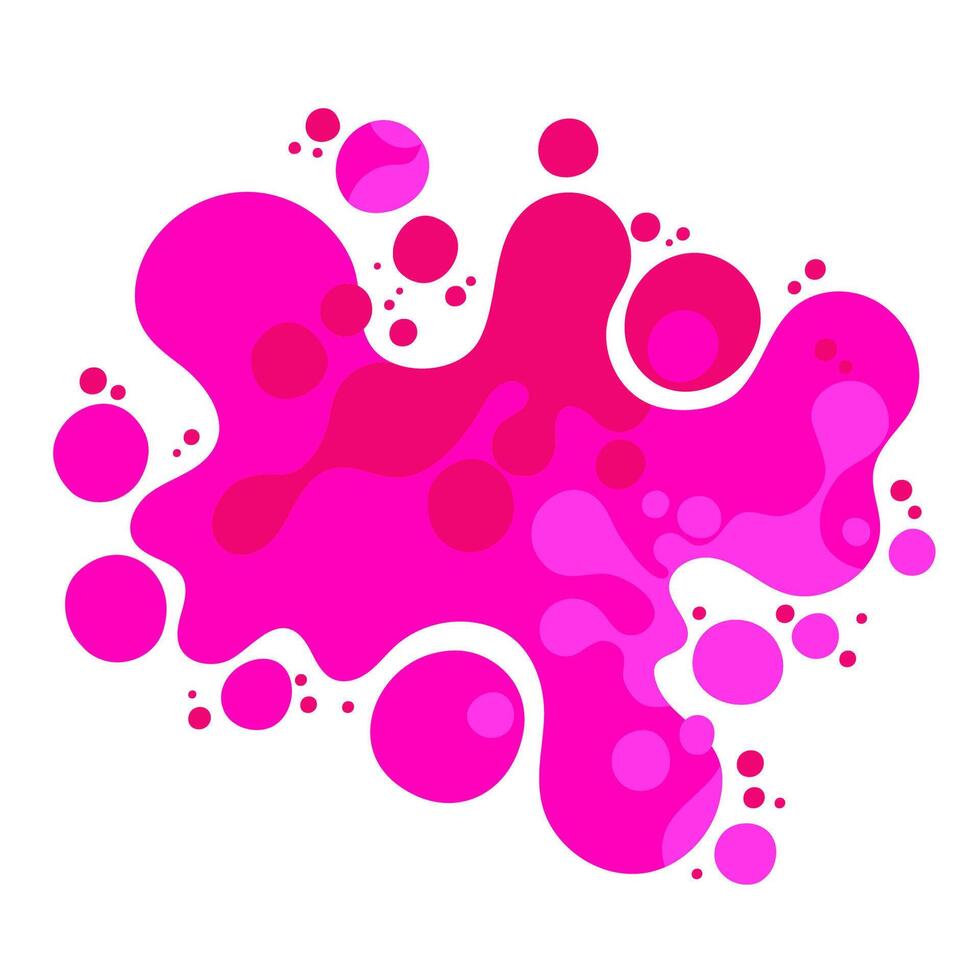 abstract complex shape, fluid blotch spot image as template for background. Dynamical colored rounded backdrop. vector