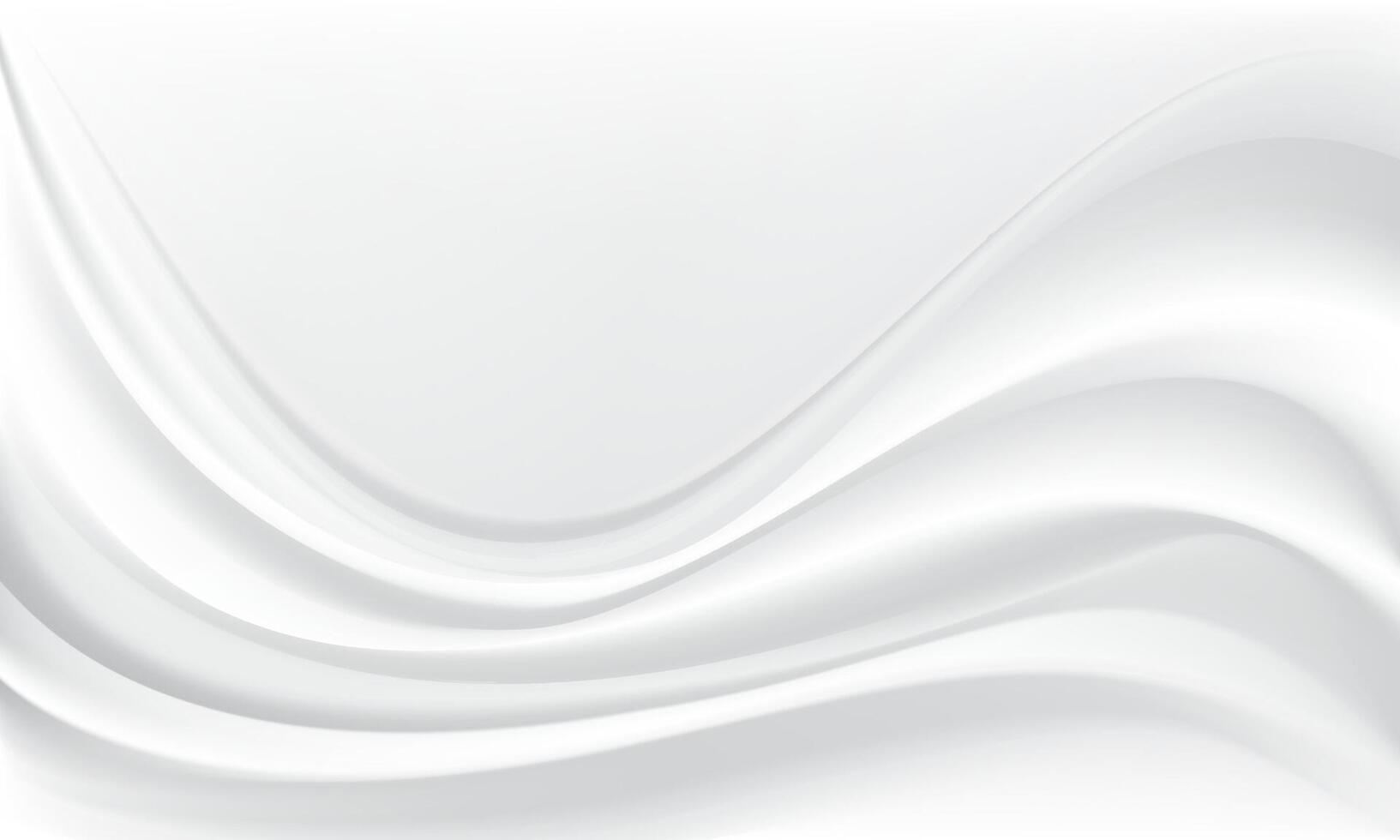 white fabric wave curve luxury elegance background vector