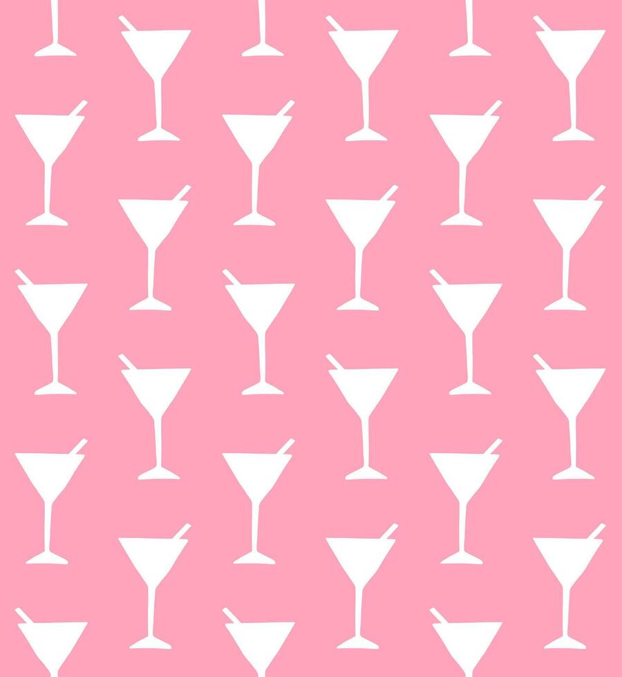 Pattern of martini vector
