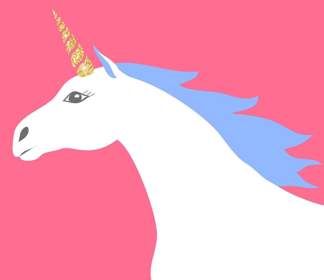 Head of unicorn vector