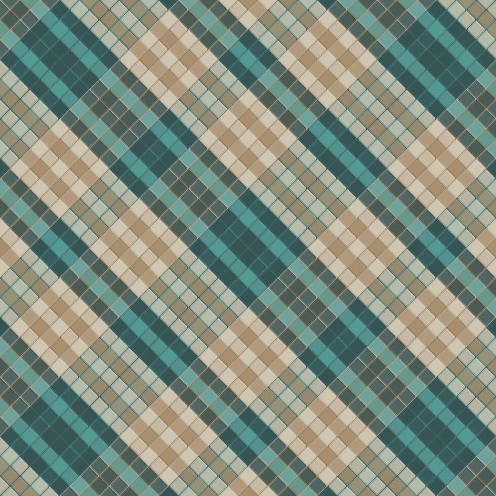 Tartan plaid pattern with texture. vector