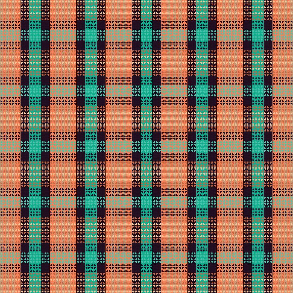 Tartan plaid pattern with texture. vector