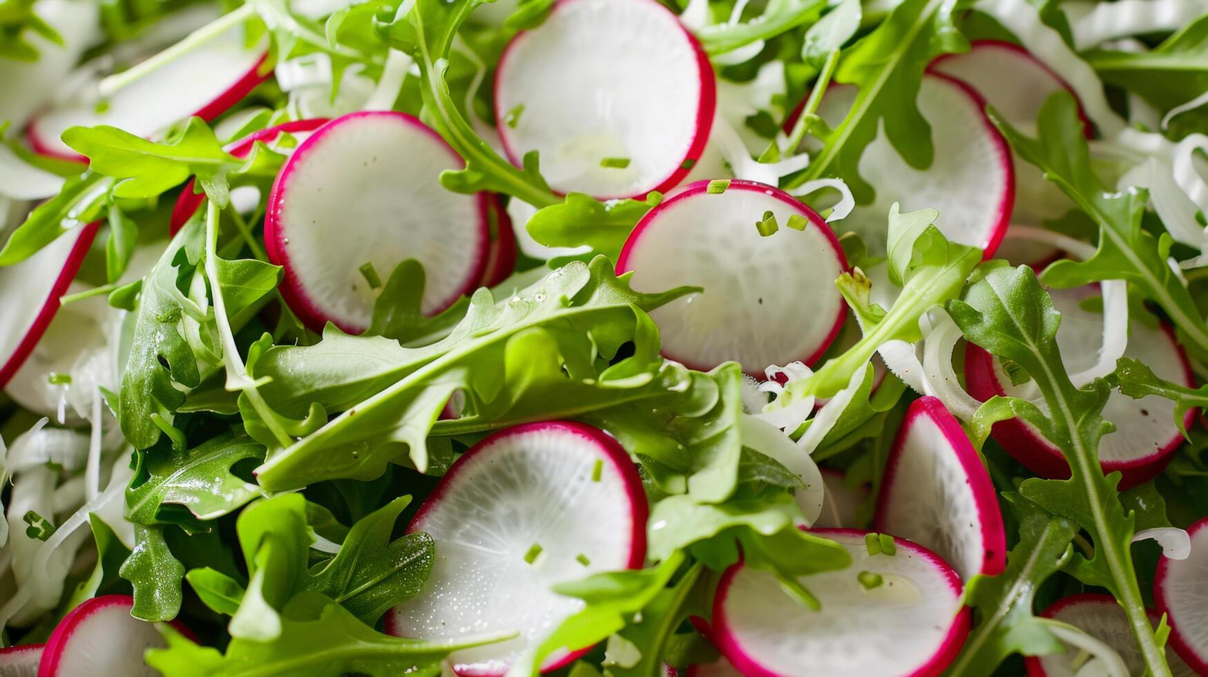 Spring Green Salad with Miso-Buttermilk Dressing. A Refreshing and Flavorful Delight photo