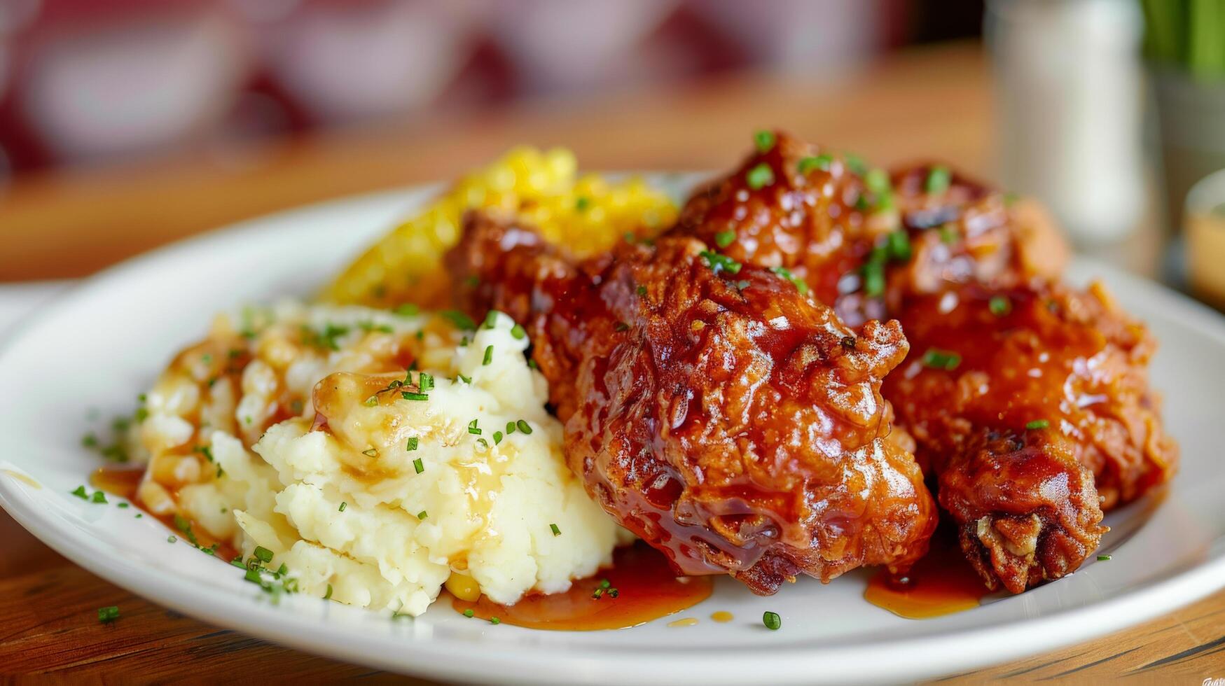 Perfectly Fried Chicken with Glossy Honey Glaze photo