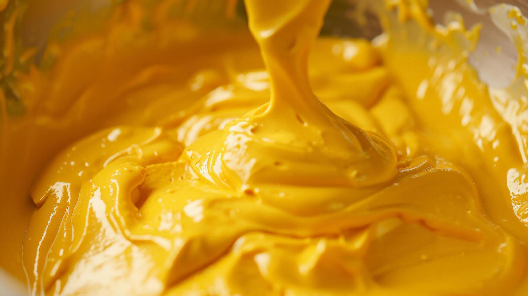 Mango Yogurt and Honey Mixture for Cheesecake Popsicles photo