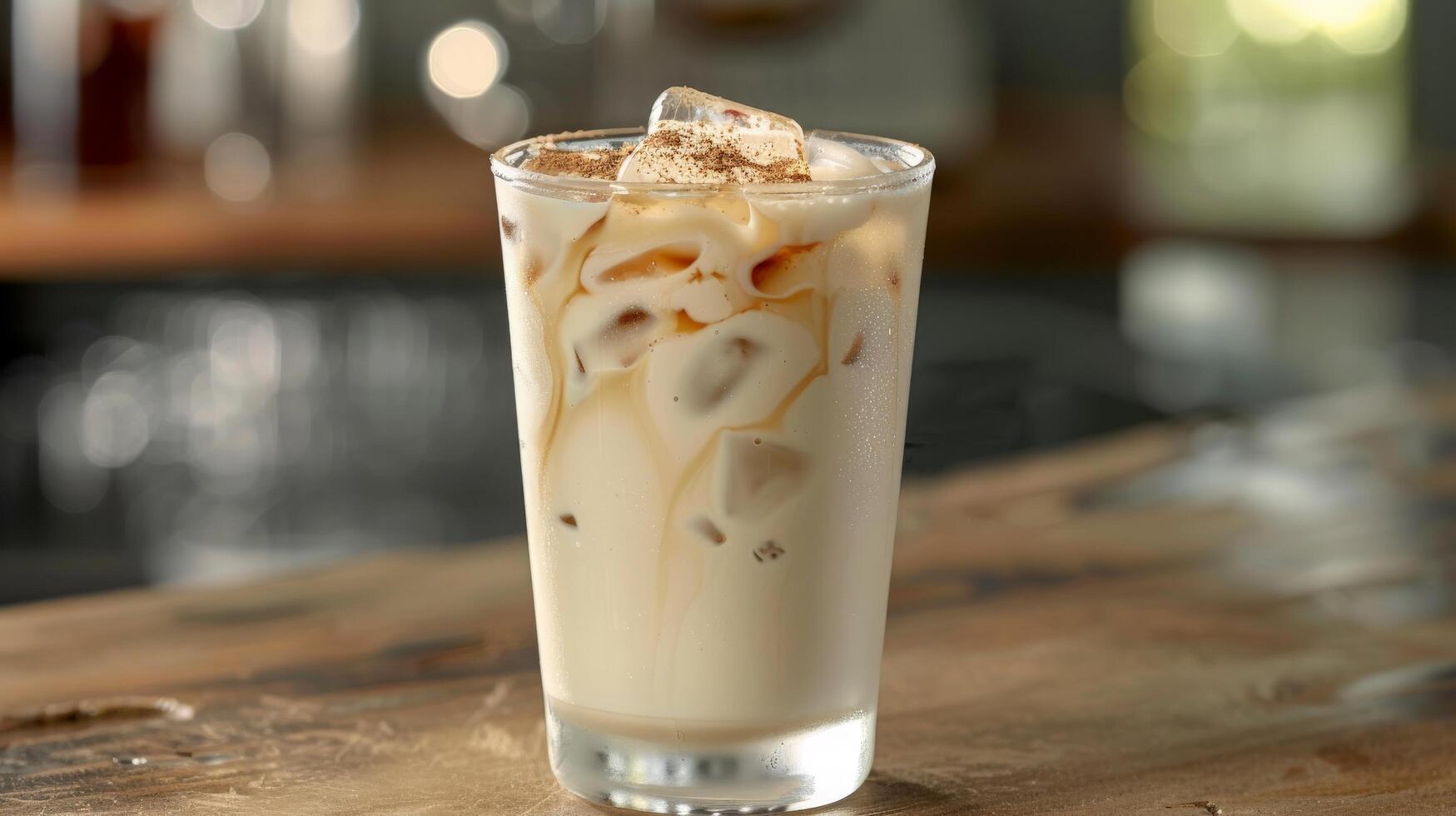 Frosty Iced Vanilla Chai Latte - Creamy Vanilla and Aromatic Chai Spices photo