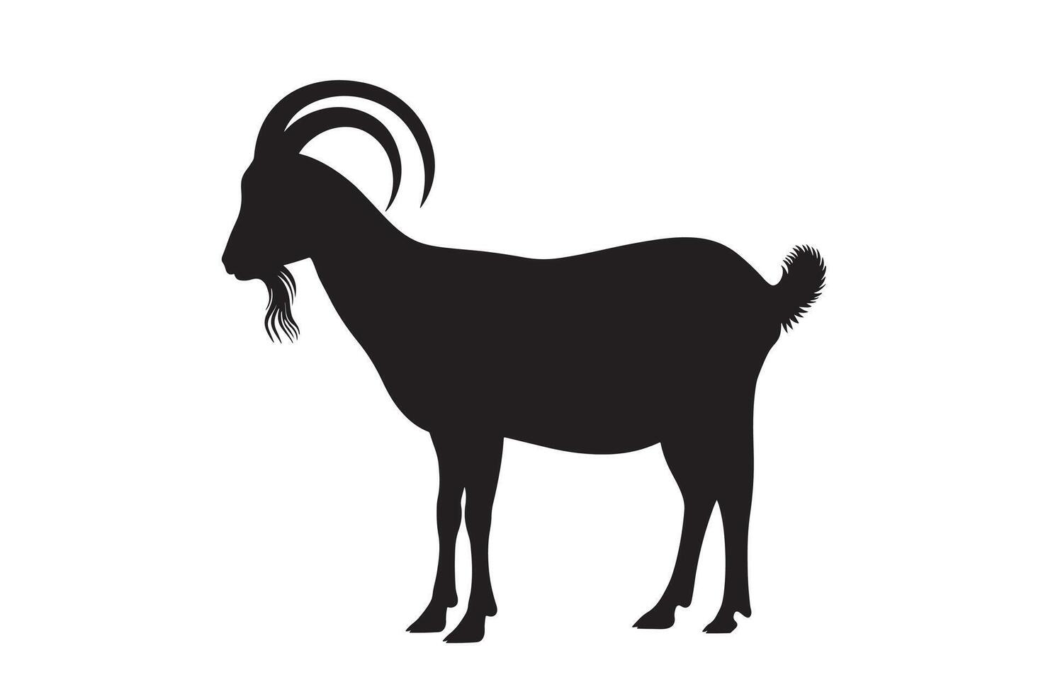 silhouette of a goat vector
