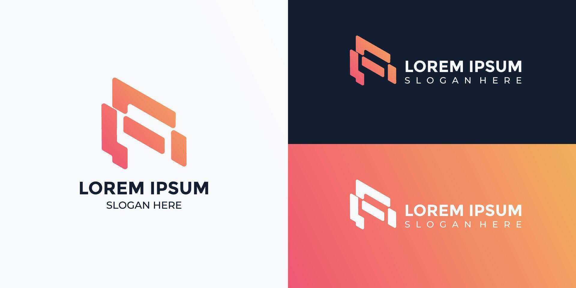 FN Monogram Letter logo icon design vector