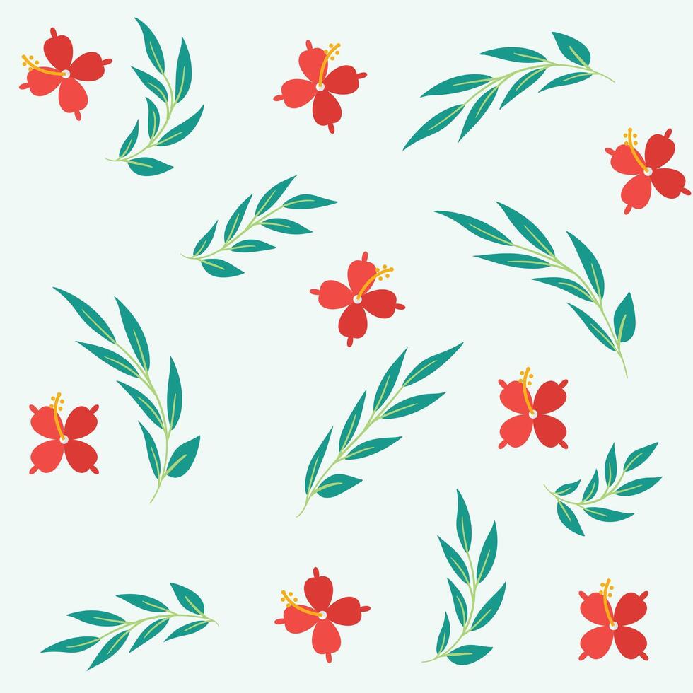 Seamless flower pattern design . Floral print for fabric. vector