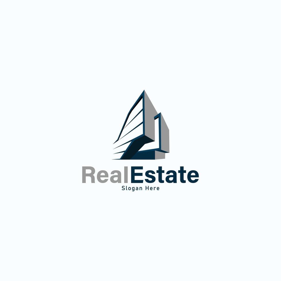 real estate logo design template vector