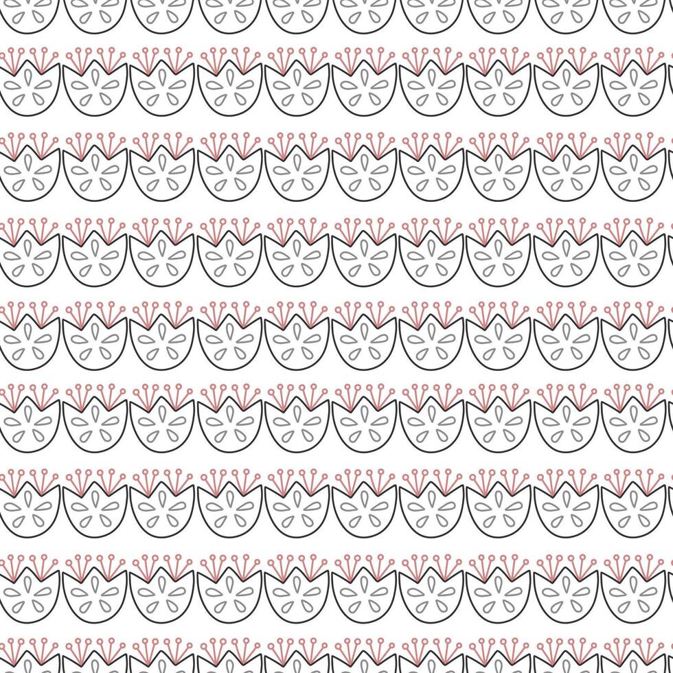 Seamless pattern with simple geometric shapes. Monochrome abstract backgrounds vector