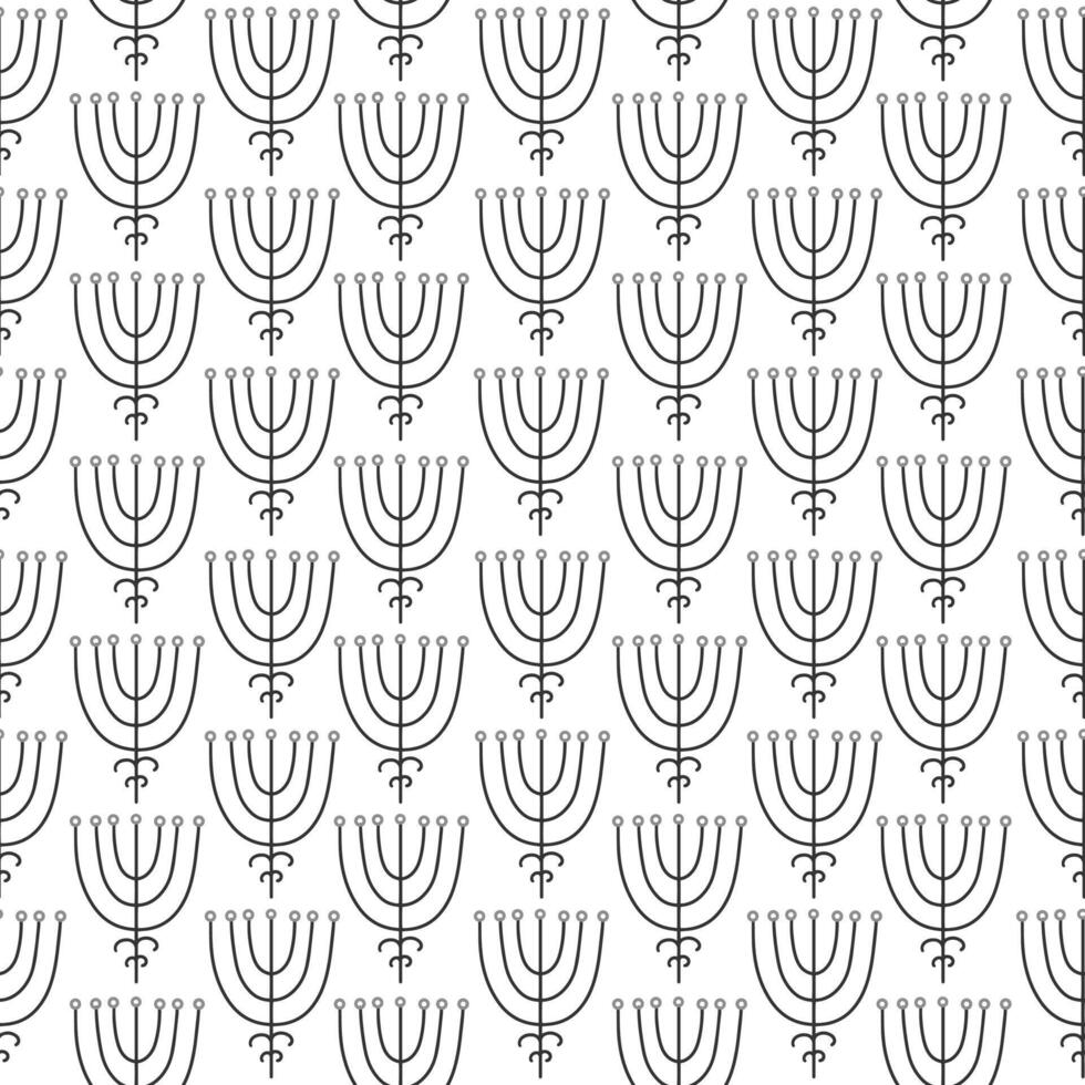 Monochrome seamless pattern with simple geometric shapes. Scandinavian abstract background. vector