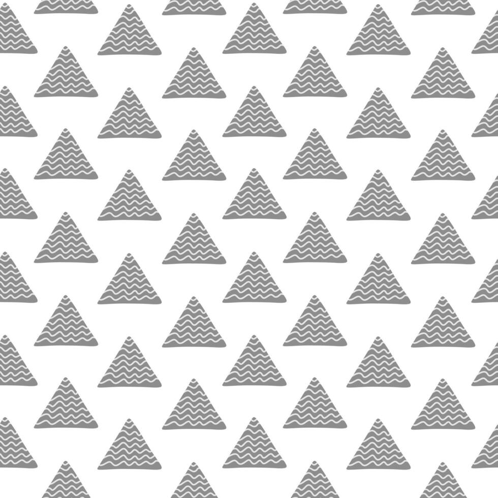 Seamless pattern with simple geometric shapes. Scandinavian abstract background. vector
