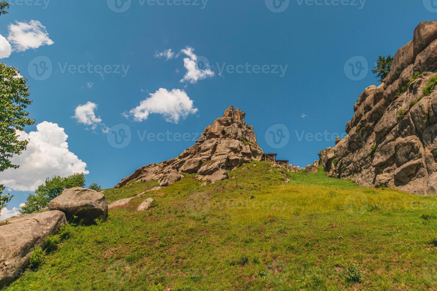 Tustan archeological, natural monument of national significance in Urych Ukraine photo