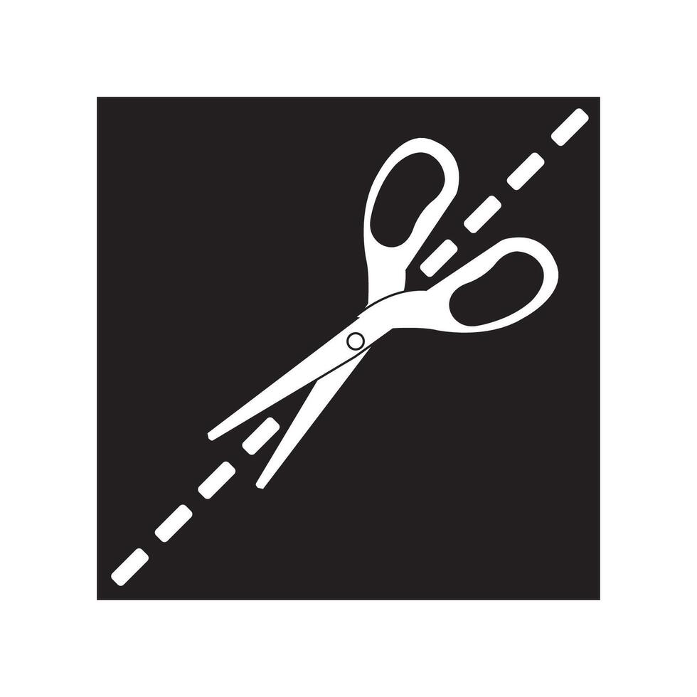 cutting scissors icon illustration design template vector