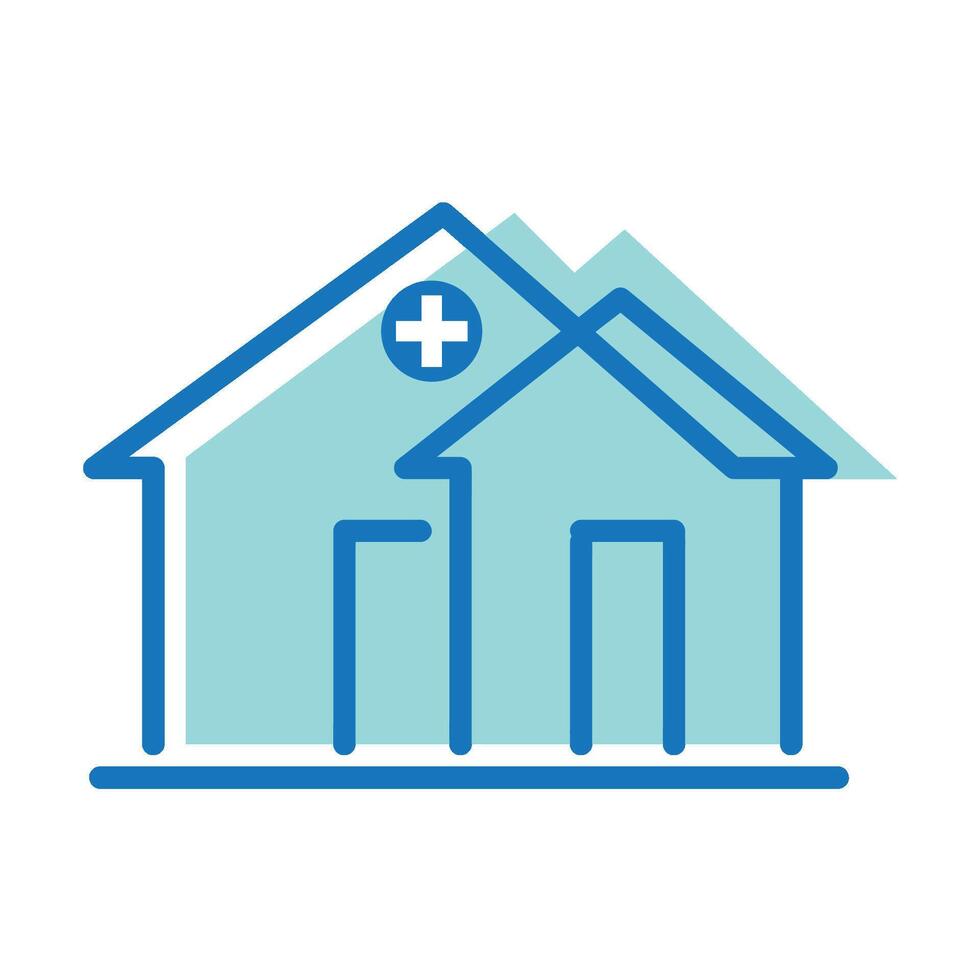Hospital icon illustration design template vector