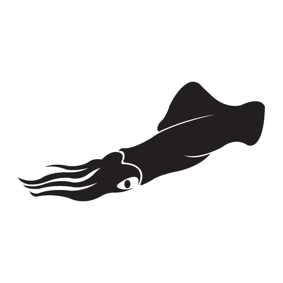 squid icon illustration design template vector