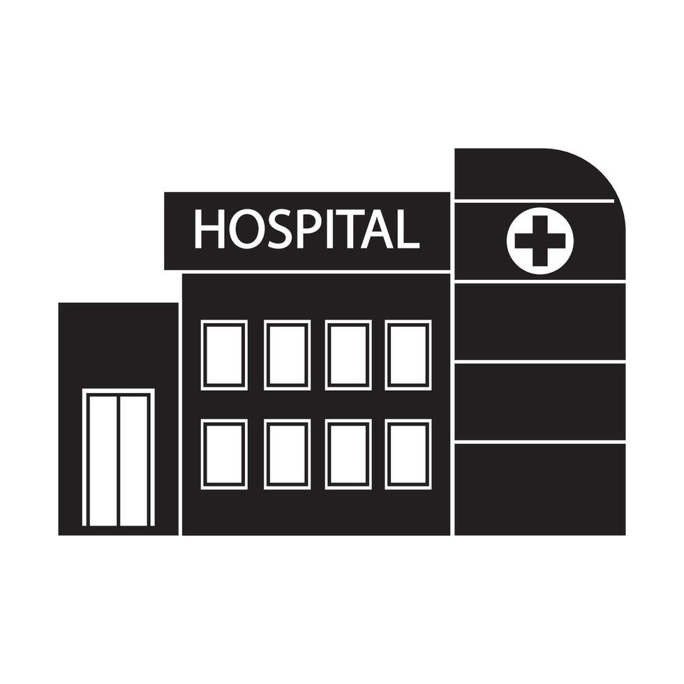 Hospital icon illustration design template vector