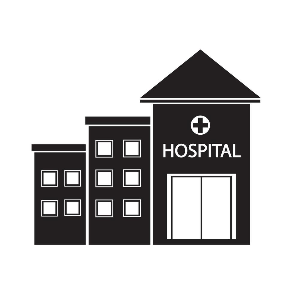 Hospital icon illustration design template vector