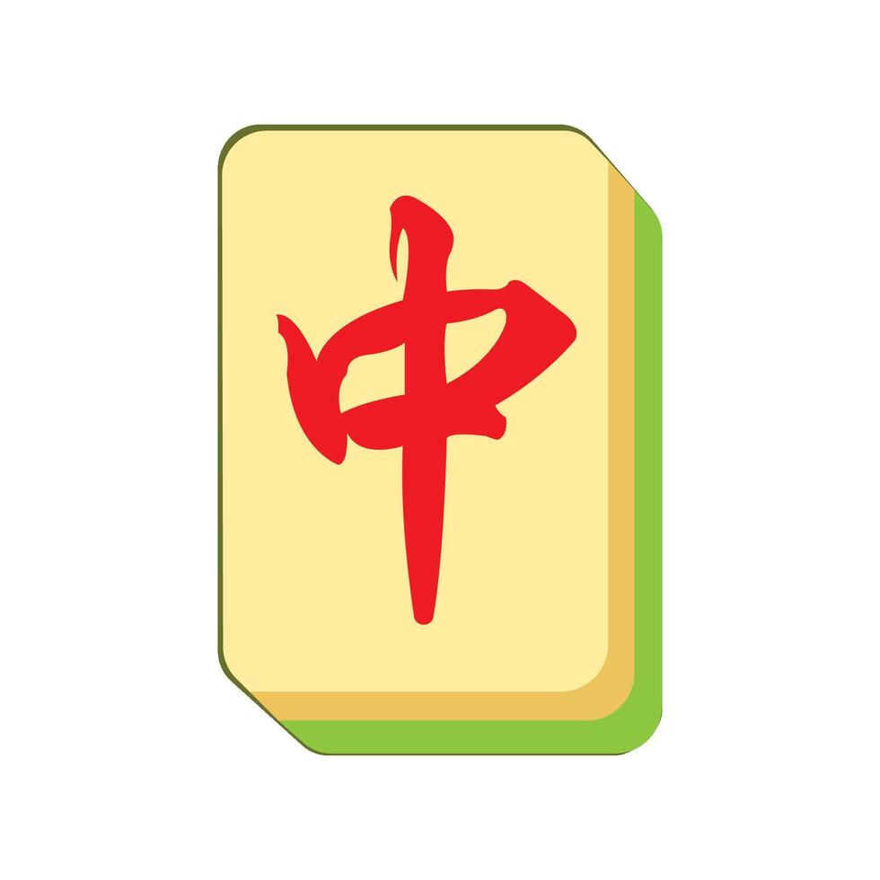Mahjong icon illustration design template vector