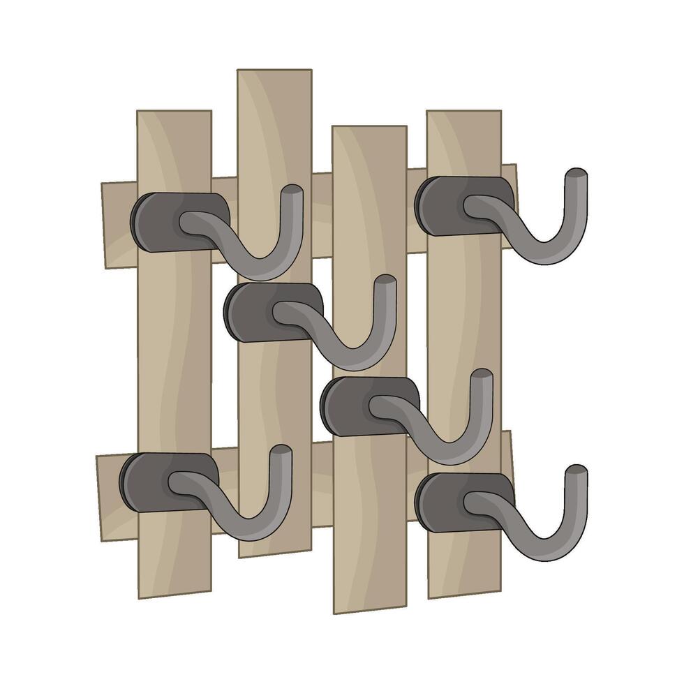 illustration of wall hook vector