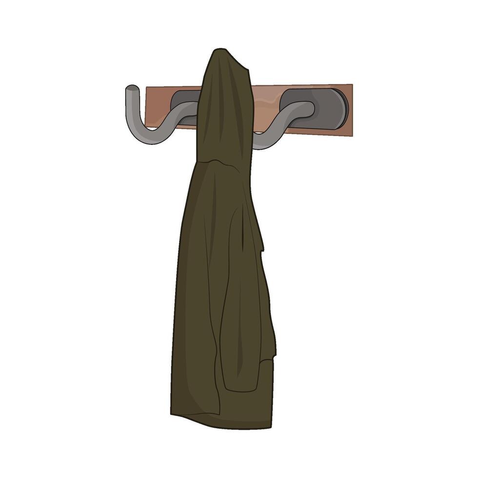 illustration of coat hook vector