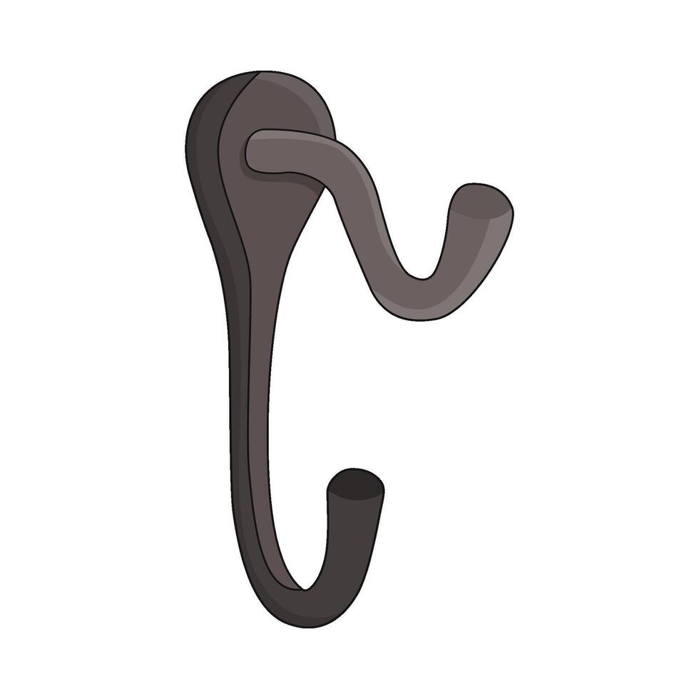 illustration of wall hook vector