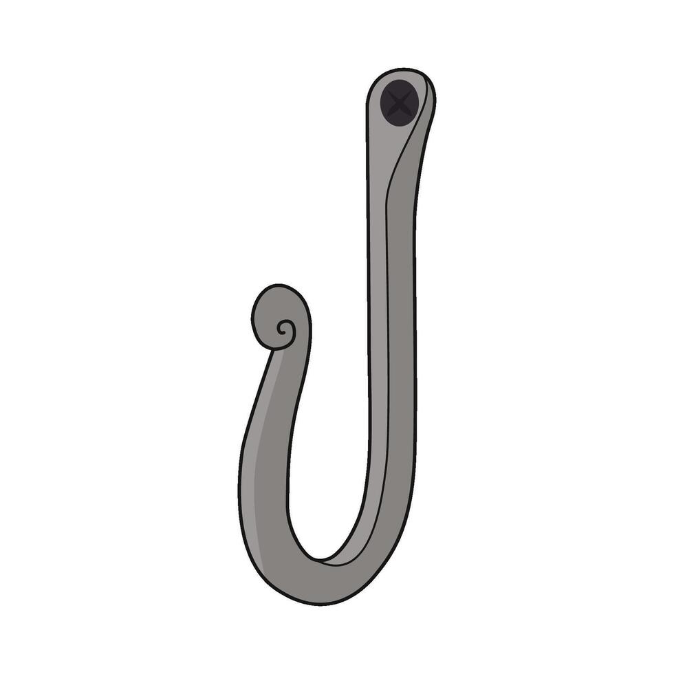 illustration of wall hook vector