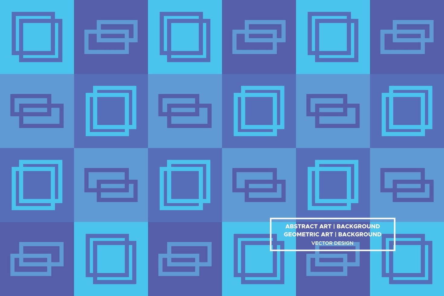 Geometric Pattern - Geometric Background - Abstract Background - Squares - Blue - Use in Website Design, Packaging, Wall Art, Wallpaper, Poster, Banner, Profile, Brochure, Apparel, Textiles vector