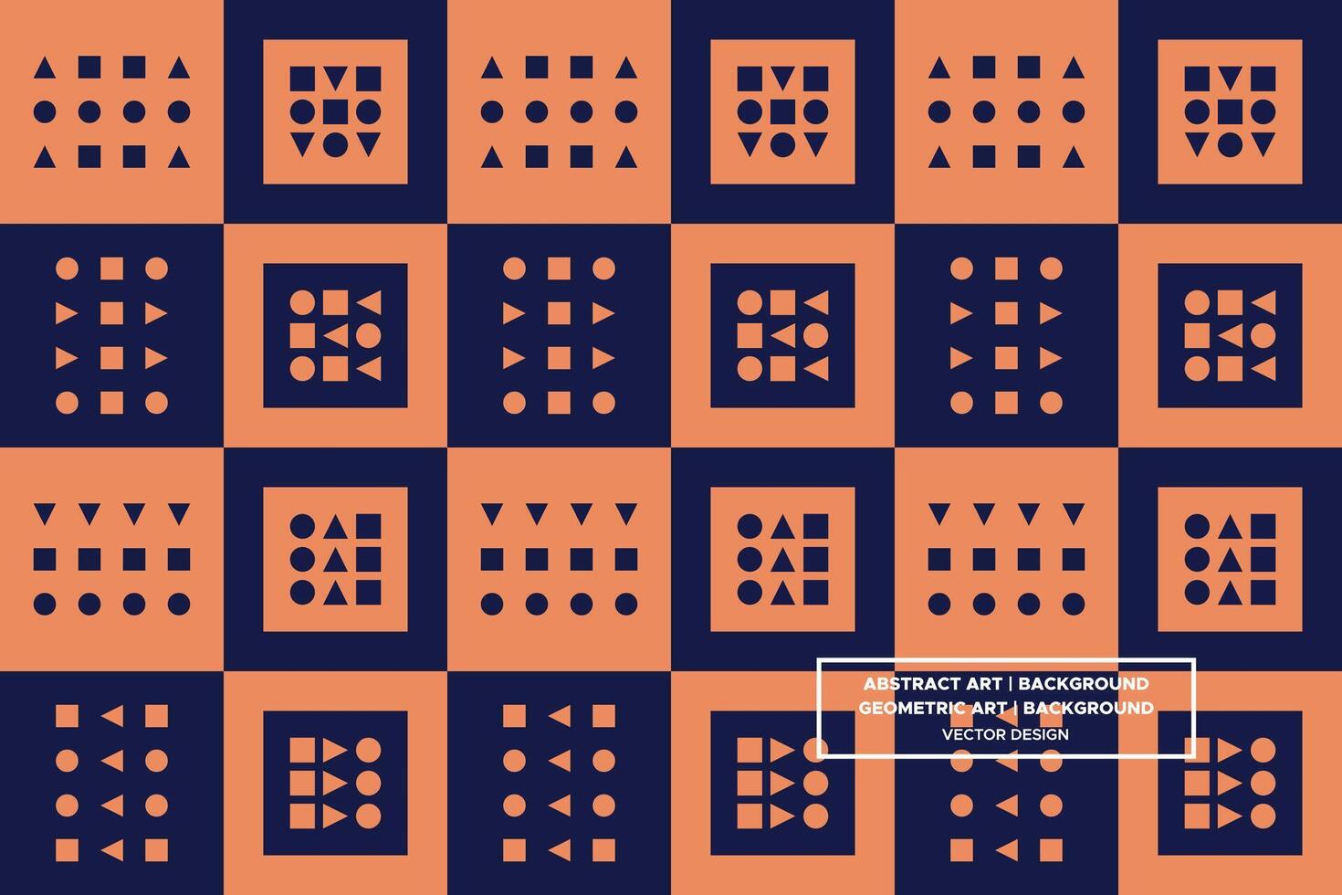 Geometric Pattern - Geometric Background - Abstract Background - Mixed Shapes - Brown - Use in Website Design, Packaging, Wall Art, Wallpaper, Poster, Banner, Profile, Brochure, Apparel, Textiles vector