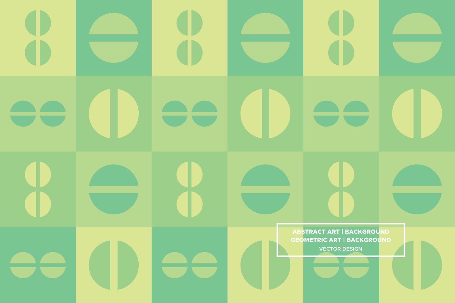 Geometric Pattern - Geometric Background - Abstract Background - Circles - Green - Use in Website Design, Packaging, Wall Art, Wallpaper, Poster, Banner, Profile, Brochure, Apparel, Textiles vector