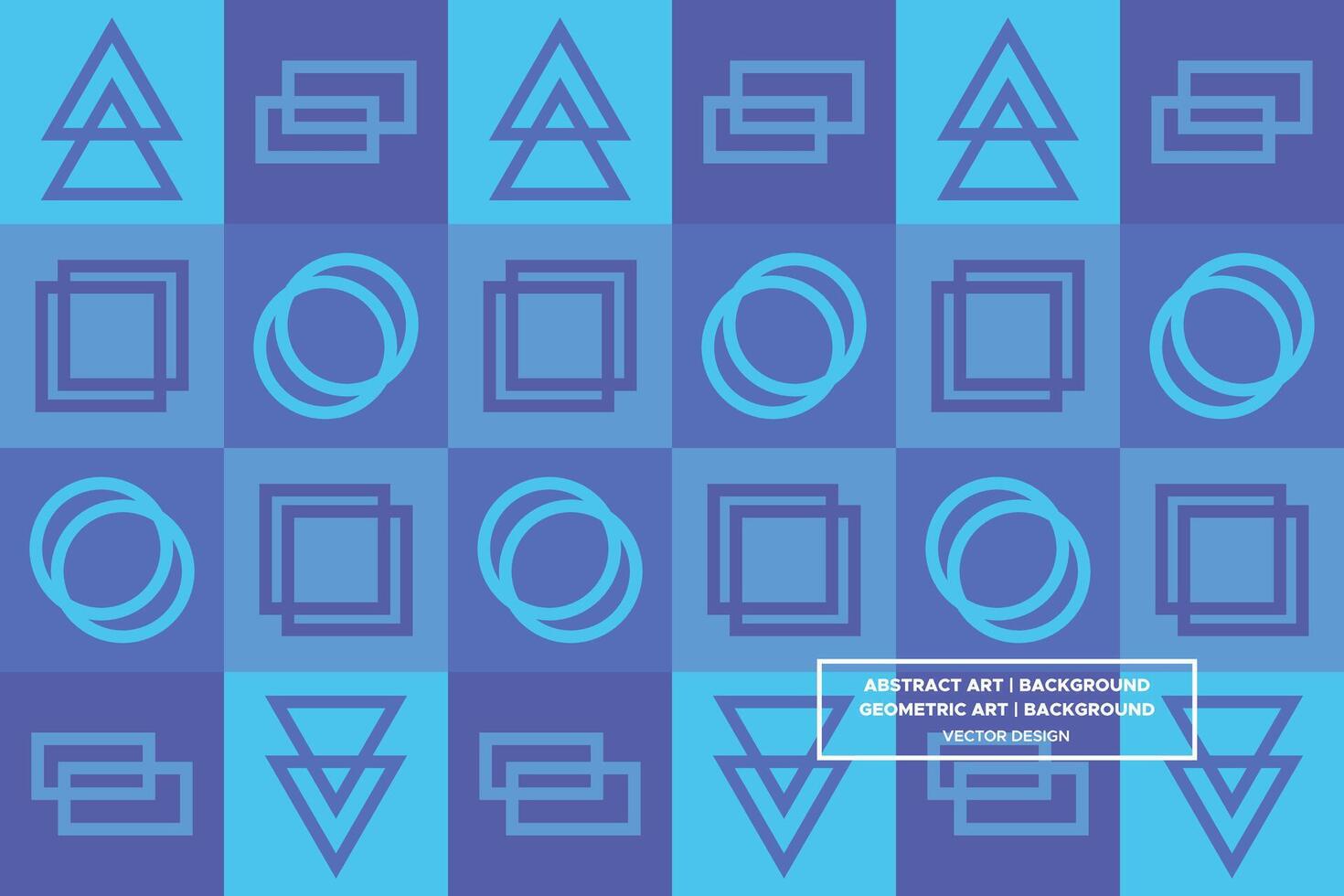 Geometric Pattern - Geometric Background - Abstract Background - Squares - Blue - Use in Website Design, Packaging, Wall Art, Wallpaper, Poster, Banner, Profile, Brochure, Apparel, Textiles vector