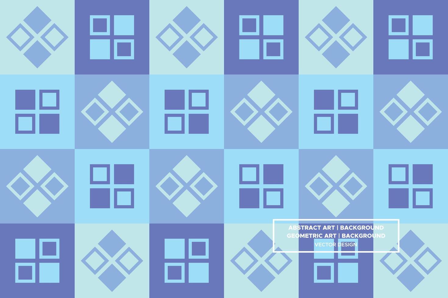 Abstract Background - Geometric Background - Geometric Pattern - Squares - Blue - Use in Website Design, Packaging, Wall Art, Wallpaper, Poster, Banner, Profile, Brochure, Apparel, Textiles vector