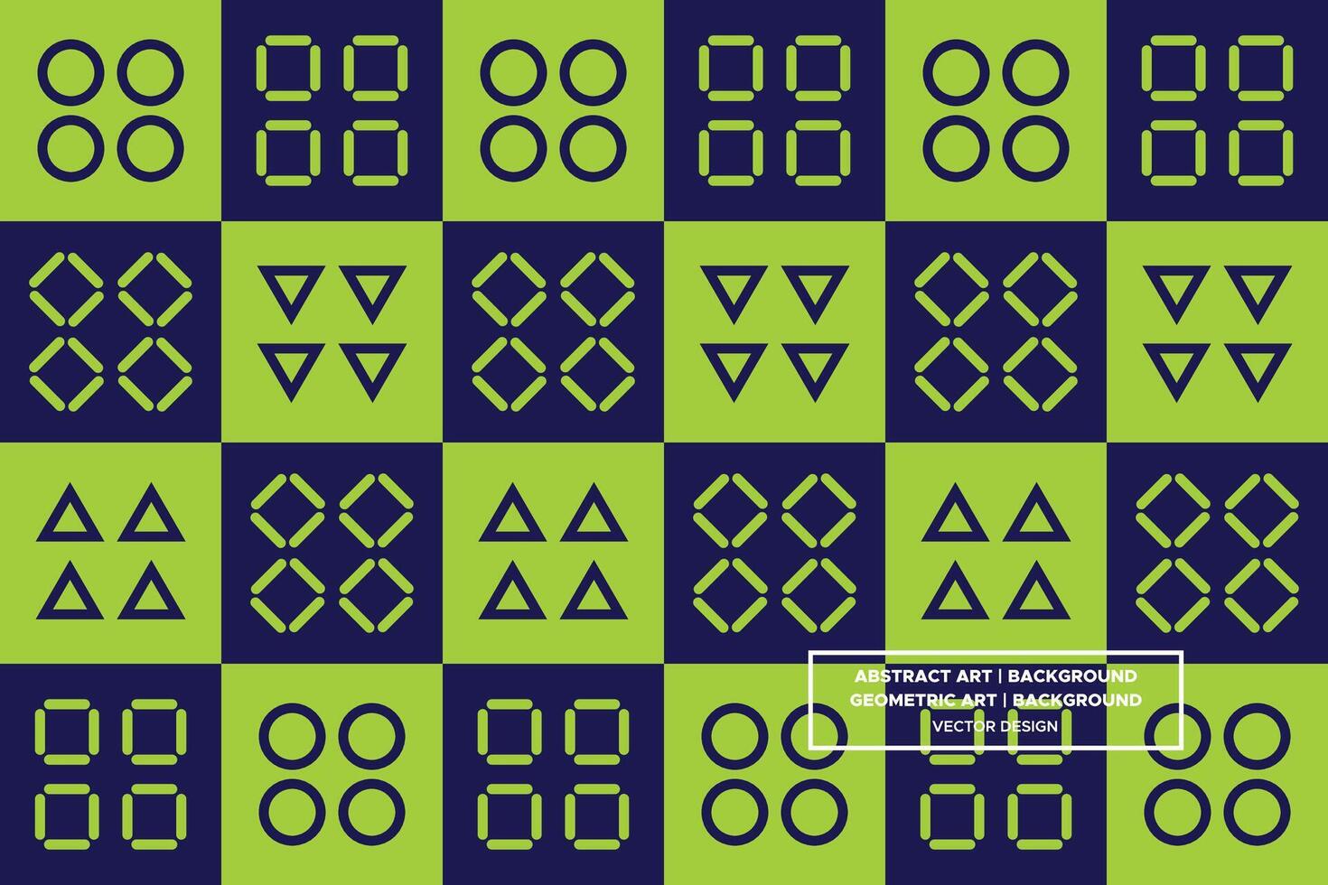 Abstract Background - Geometric Background - Geometric Pattern - Mixed Shapes - Green - Use in Website Design, Packaging, Wall Art, Wallpaper, Poster, Banner, Profile, Brochure, Apparel, Textiles vector