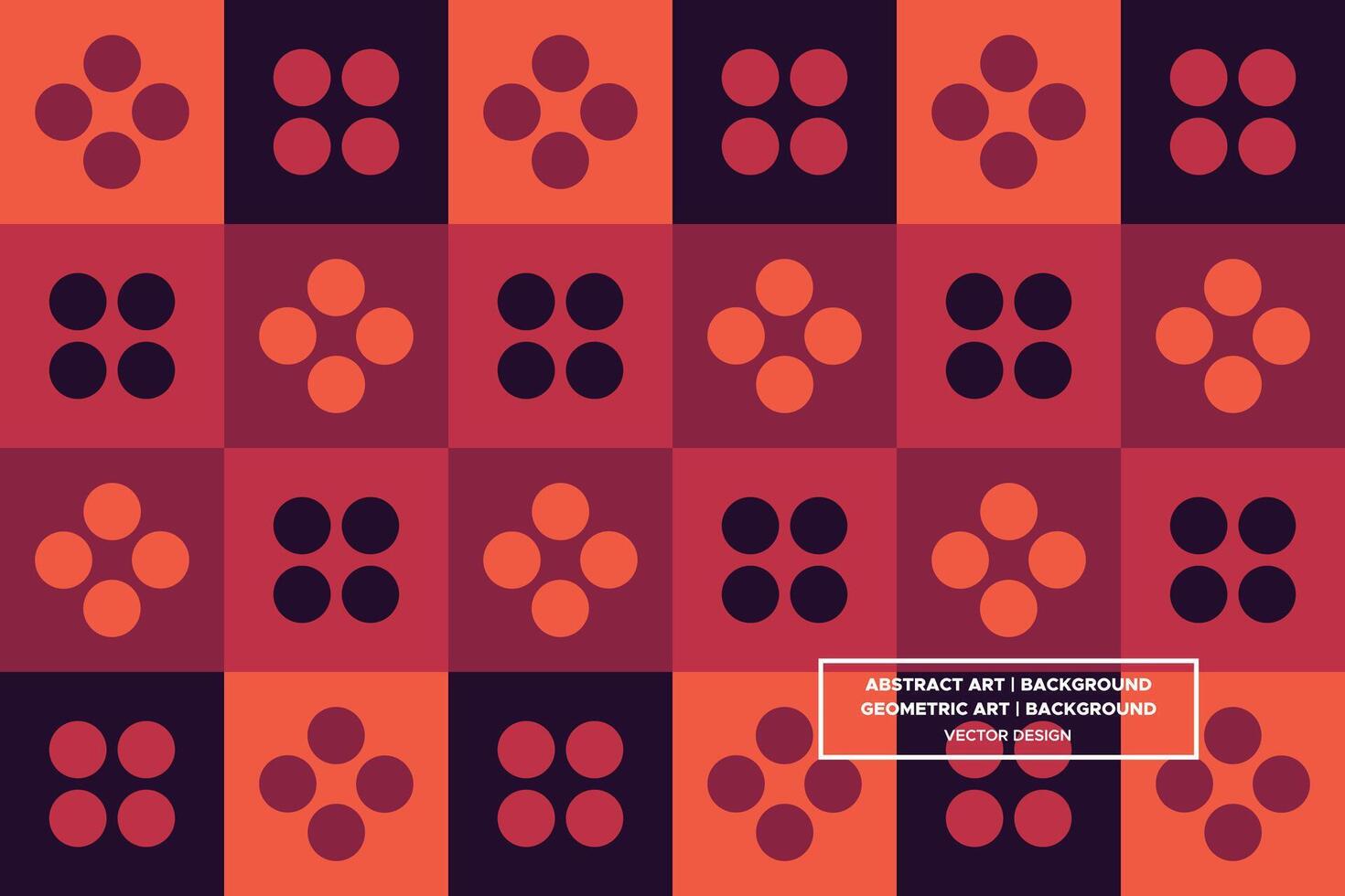 Abstract Background - Geometric Background - Geometric Pattern - Circles - Orange - Use in Website Design, Packaging, Wall Art, Wallpaper, Poster, Banner, Profile, Brochure, Apparel, Textiles vector