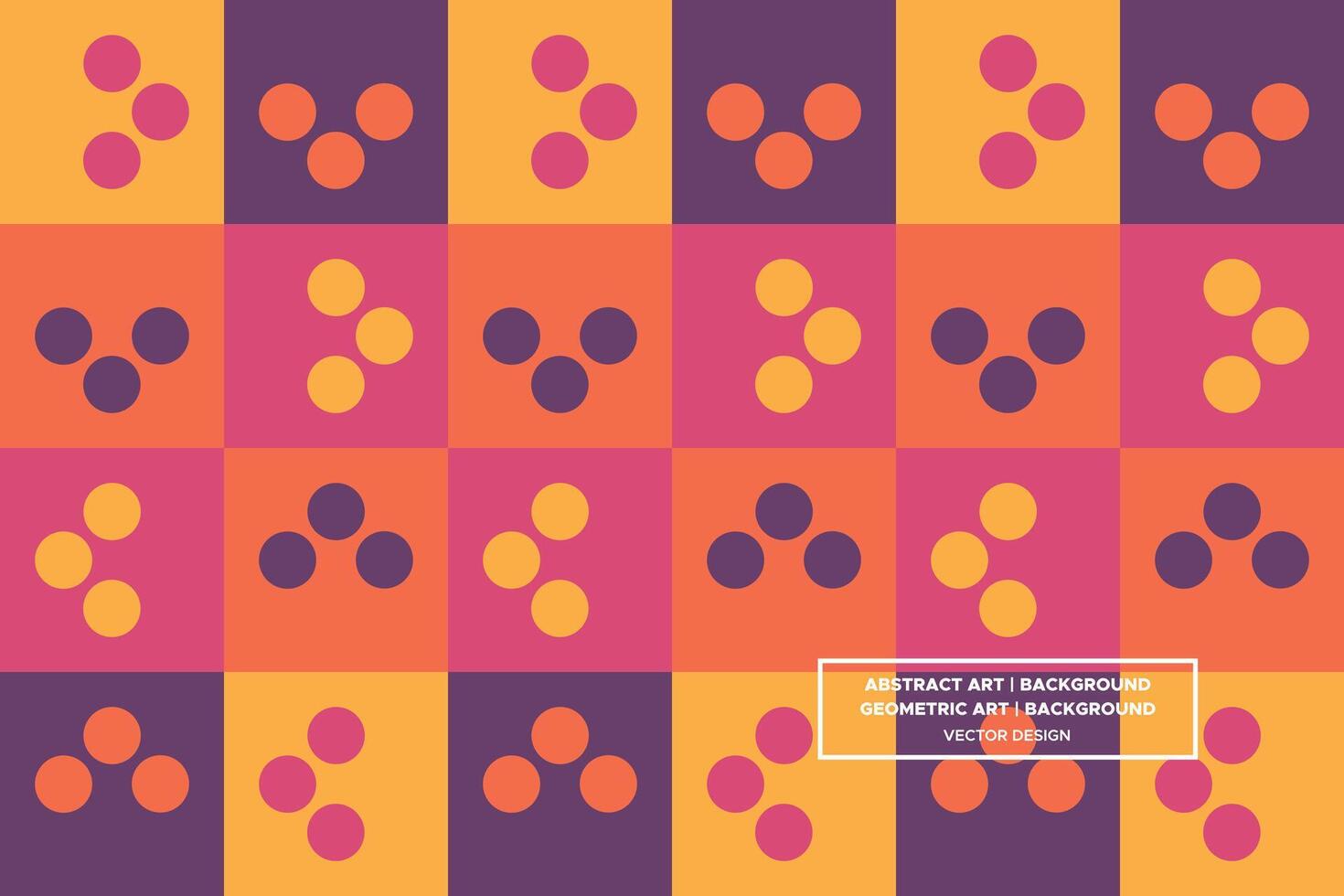 Abstract Background - Geometric Background - Geometric Pattern - Circles - Purple - Use in Website Design, Packaging, Wall Art, Wallpaper, Poster, Banner, Profile, Brochure, Apparel, Textiles vector