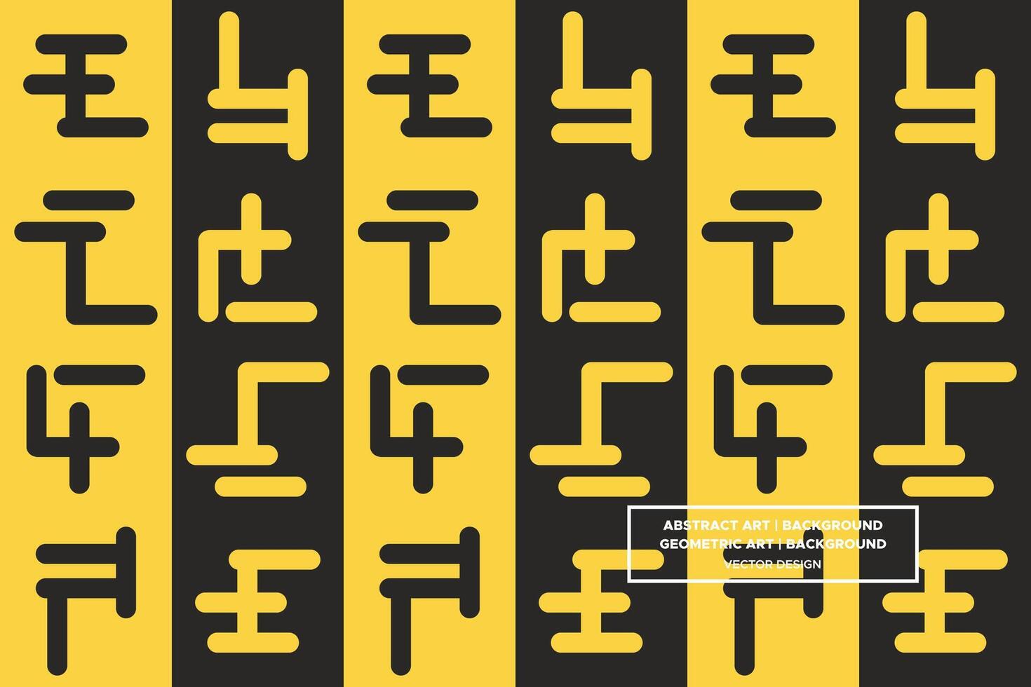 Geometric Pattern - Geometric Background - Abstract Background - Mixed Shapes - Yellow - Use in Website Design, Packaging, Wall Art, Wallpaper, Poster, Banner, Profile, Brochure, Apparel, Textiles vector