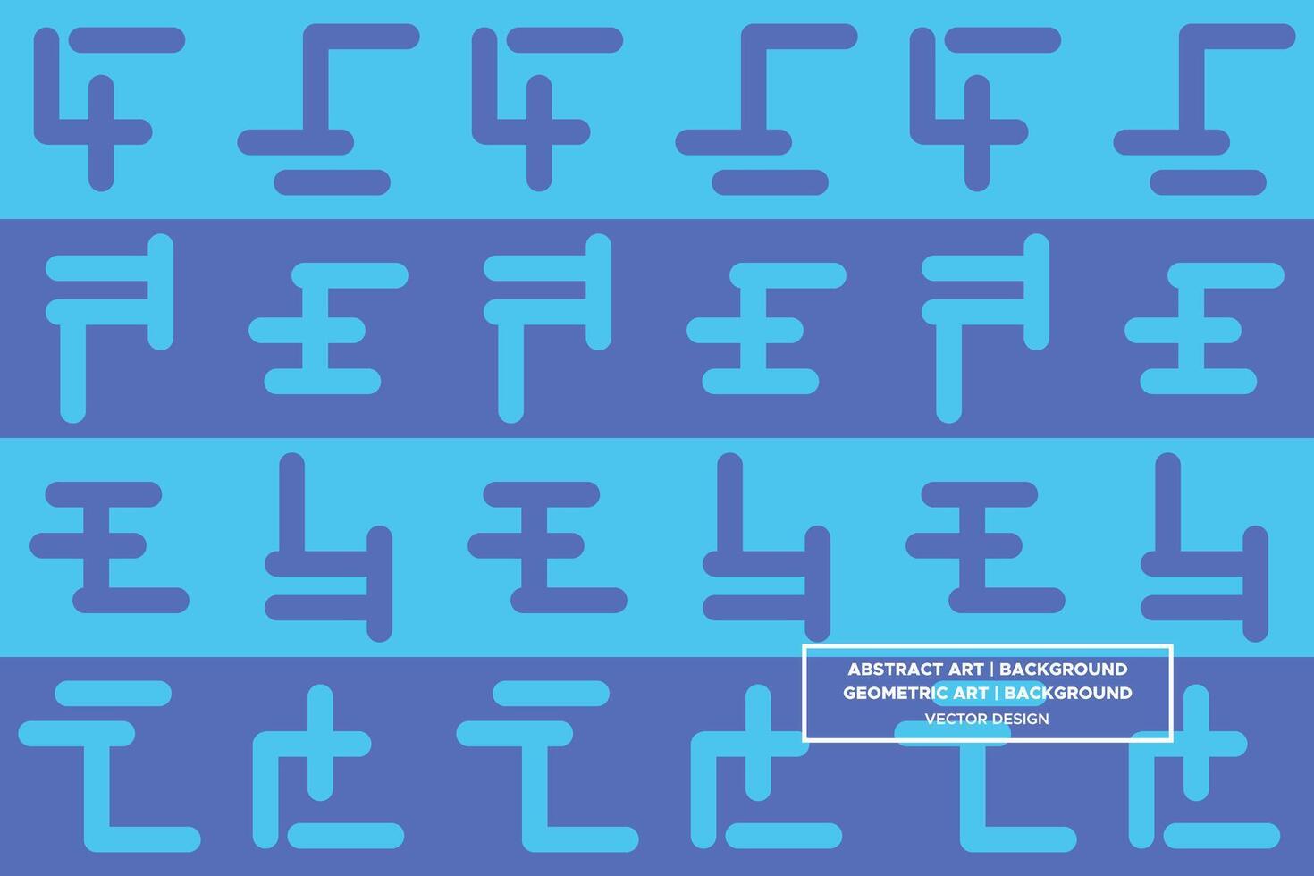 Abstract Background - Geometric Background - Geometric Pattern - Mixed Shapes - Blue - Use in Website Design, Packaging, Wall Art, Wallpaper, Poster, Banner, Profile, Brochure, Apparel, Textiles vector